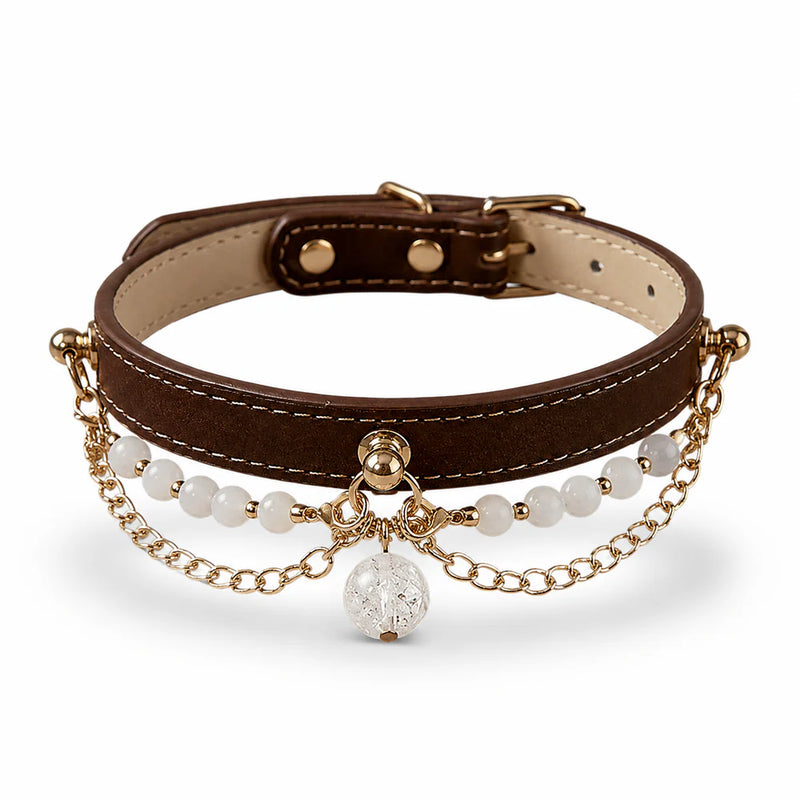 Nebu Handmade Natural Gemstone Pet Collar