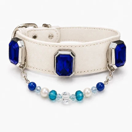 Handmade Pastel Chakra Crystal Pet Collar