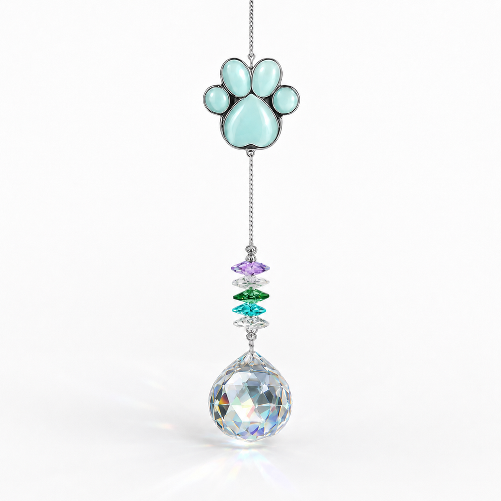 Pet Memorial Crystal Suncatcher – Rainbow Remembrance Gift