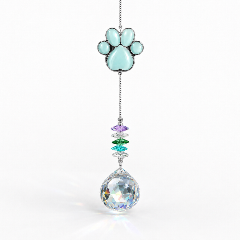 Pet Memorial Crystal Suncatcher – Rainbow Remembrance Gift