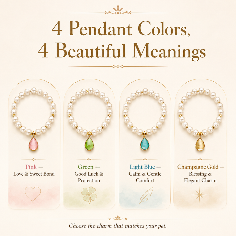 Teardrop Pearl Pet Necklace for Cats and Small Dogs - product image 2