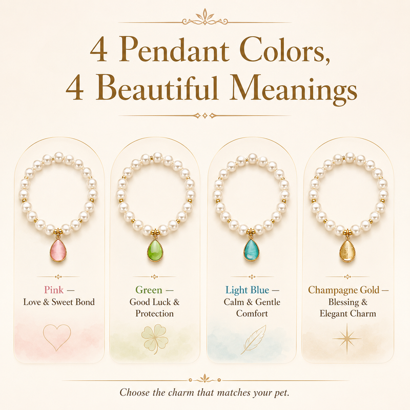 Teardrop Pearl Pet Necklace for Cats and Small Dogs - product image 2