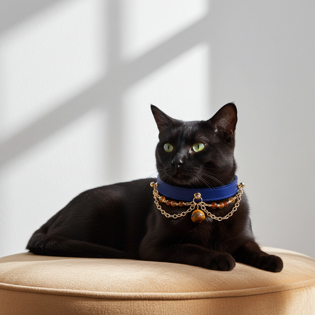 Nebu Handmade Natural Gemstone Pet Colla