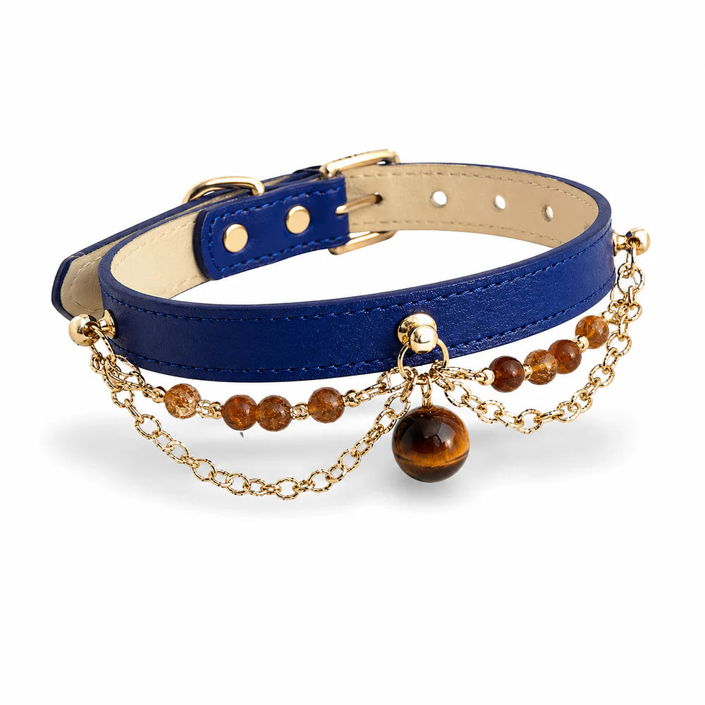 Nebu Handmade Natural Gemstone Pet Colla