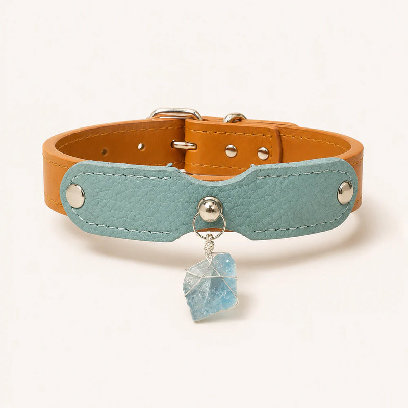 Mobius Guardian Loop Natural Crystal Pet Collar