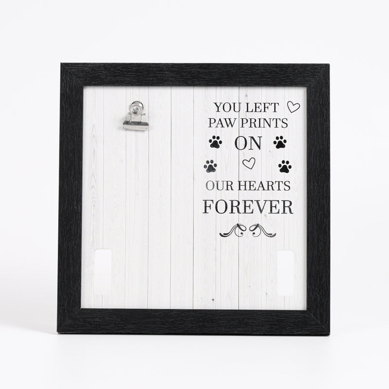 Pet Memorial Photo Frame with Collar Holder Keepsake