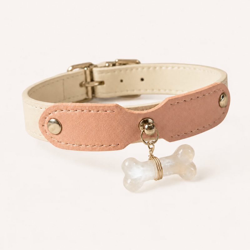 Mobius Guardian Loop Natural Crystal Pet Collar