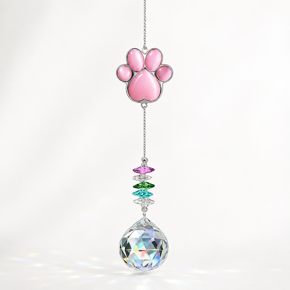 Pet Memorial Crystal Suncatcher – Rainbow Remembrance Gift