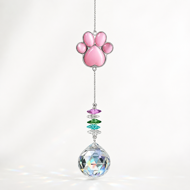Pet Memorial Crystal Suncatcher – Rainbow Remembrance Gift