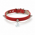 Starlit Promise Crystal Pet Collar with Pearl Chain