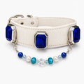 Convertible Magnetic Crystal Pet Collar – Detachable Gem & Beaded Charm Dog Collar